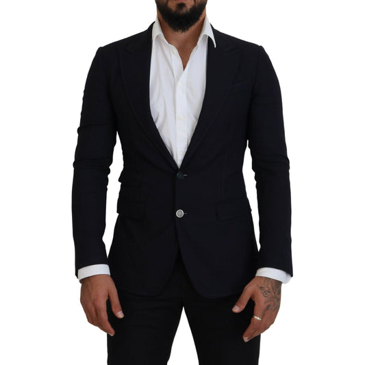 Dolce & Gabbana Blue Wool Formal Taormina Blazer KOS2130- 48