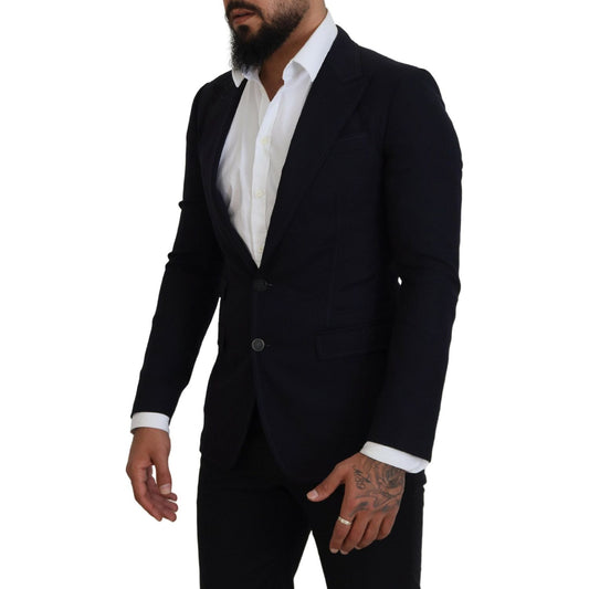 Dolce & Gabbana Blue Wool Formal Taormina Blazer KOS2130- 48