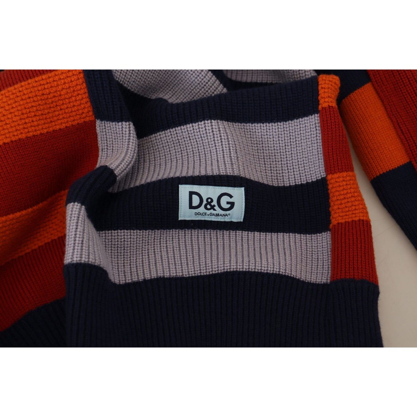 Dolce & Gabbana Multicolor Stripes Wool Pullover Sweater