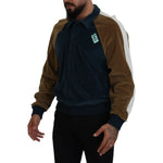 Dolce & Gabbana Multicolor Cotton Collared Pullover Sweater