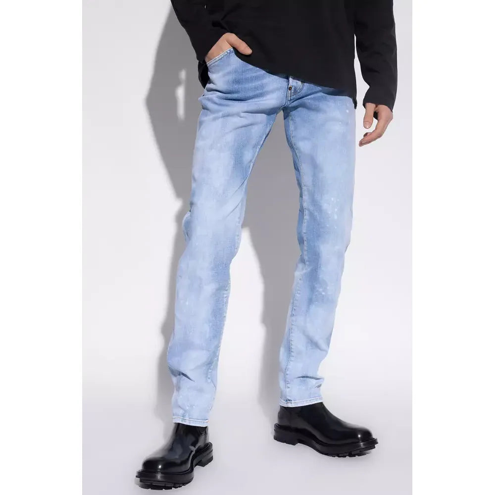 Dsquared² Blue Cotton Men Jeans