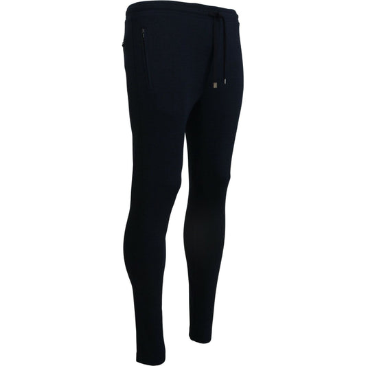 Dolce & Gabbana Blue Mens Sport Cotton Sweatpants Pants