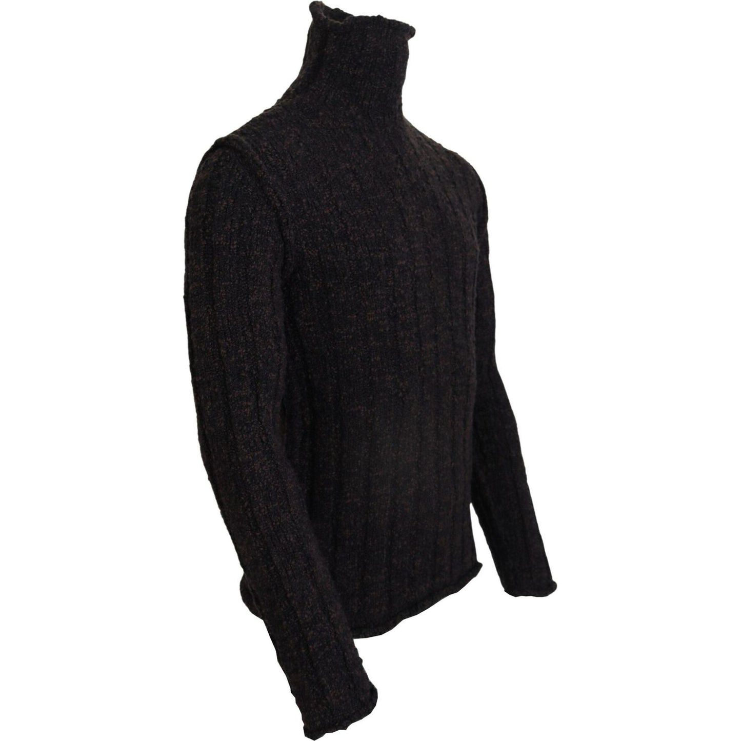 Dolce & Gabbana Brown Wool Knit Turtleneck Pullover Sweater TSH83749- 44