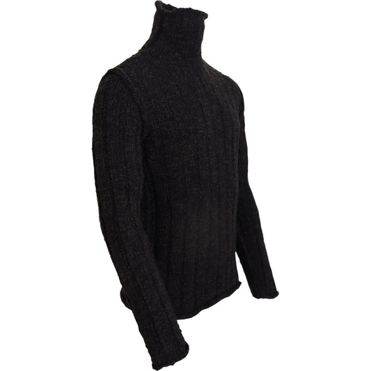 Dolce & Gabbana Brown Wool Knit Turtleneck Pullover Sweater TSH83749- 44