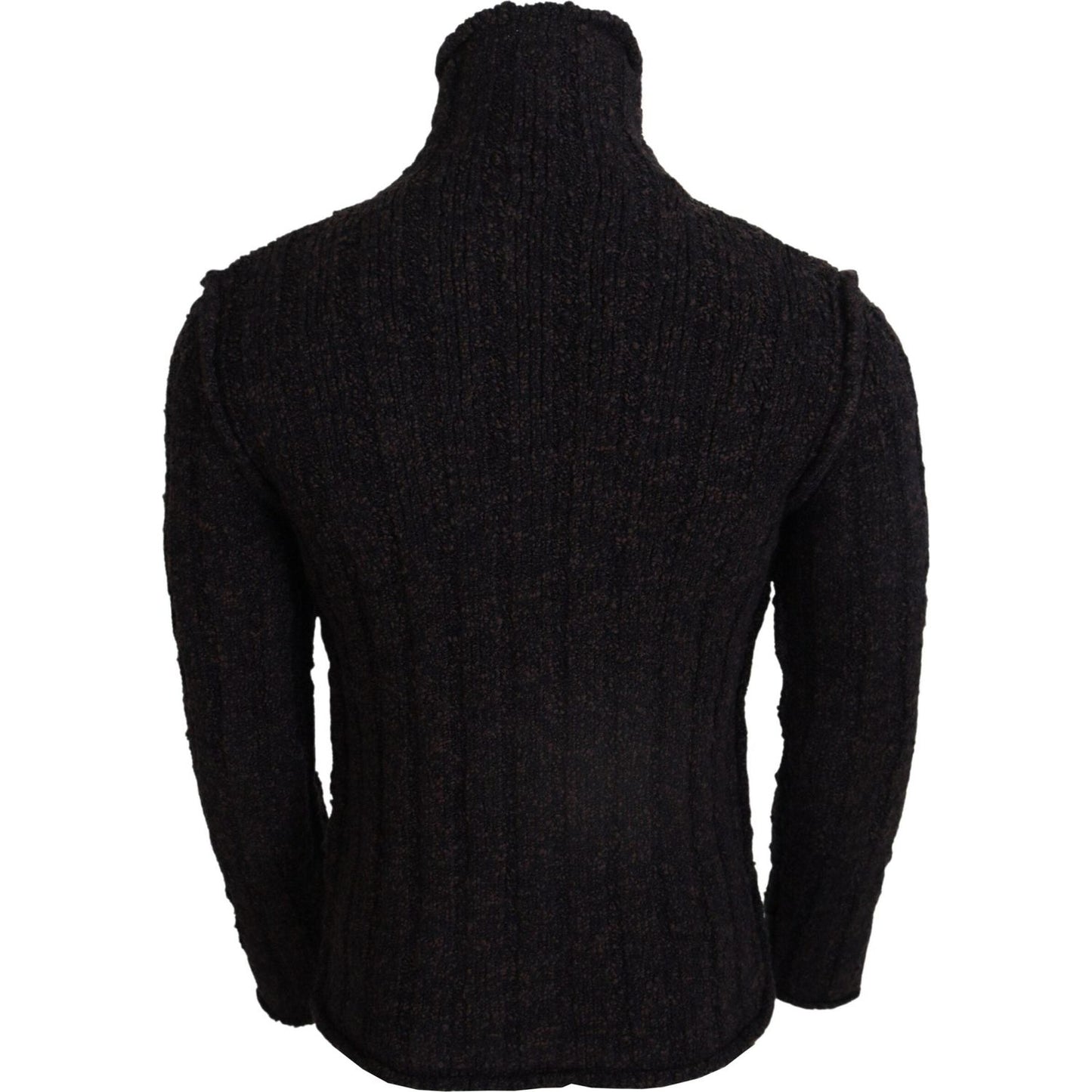 Dolce & Gabbana Brown Wool Knit Turtleneck Pullover Sweater TSH83749- 44