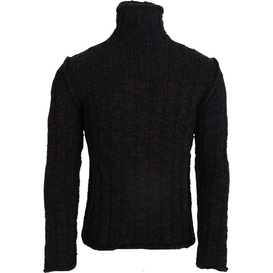 Dolce & Gabbana Brown Wool Knit Turtleneck Pullover Sweater TSH83749- 44