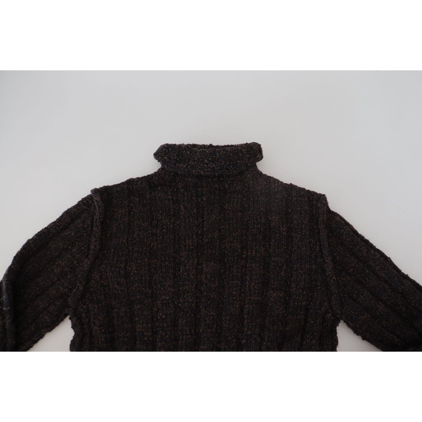 Dolce & Gabbana Brown Wool Knit Turtleneck Pullover Sweater TSH83749- 44