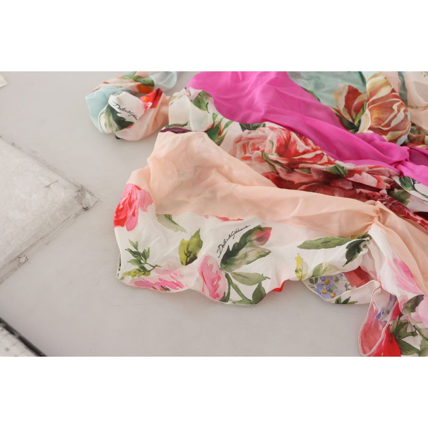 Dolce & Gabbana Multicolor Silk Floral Bodycon Sheath Dress