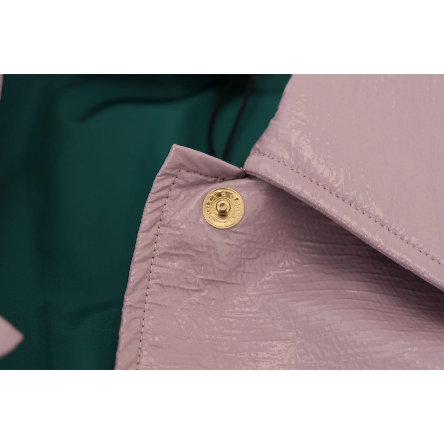 Dolce & Gabbana Purple Cotton Button Down Cropped Jacket