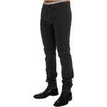GF Ferre Gray Cotton Stretch Chinos Pants SIG60484-1