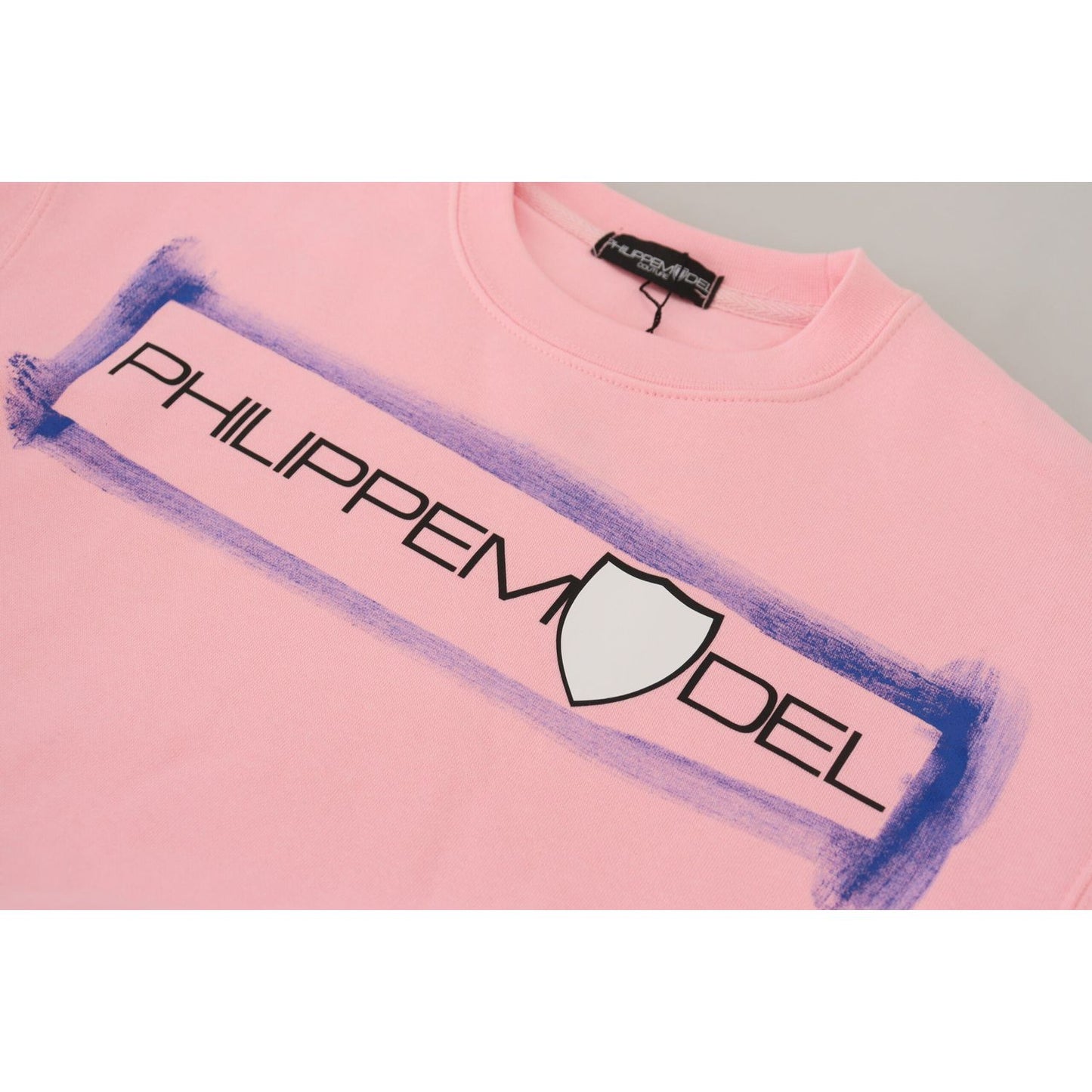 Philippe Model Pink Printed Long Sleeves Pullover Sweater