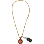 Dolce & Gabbana Gold Brass Chain SUPER PIG Pendant Logo Necklace Necklace