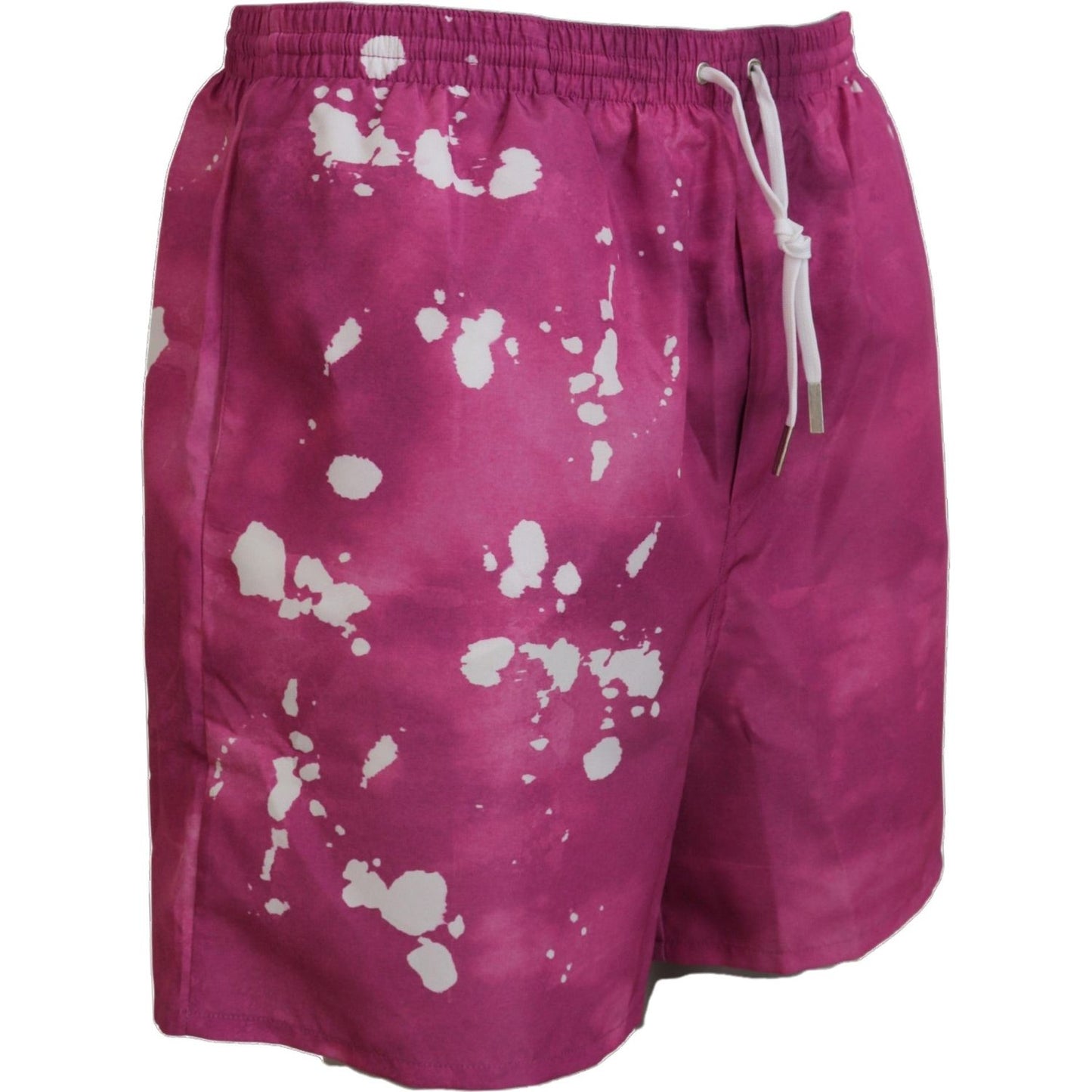 Dsquared² Pink Tie Dye Logo Men Beachwear Shorts Swimwear