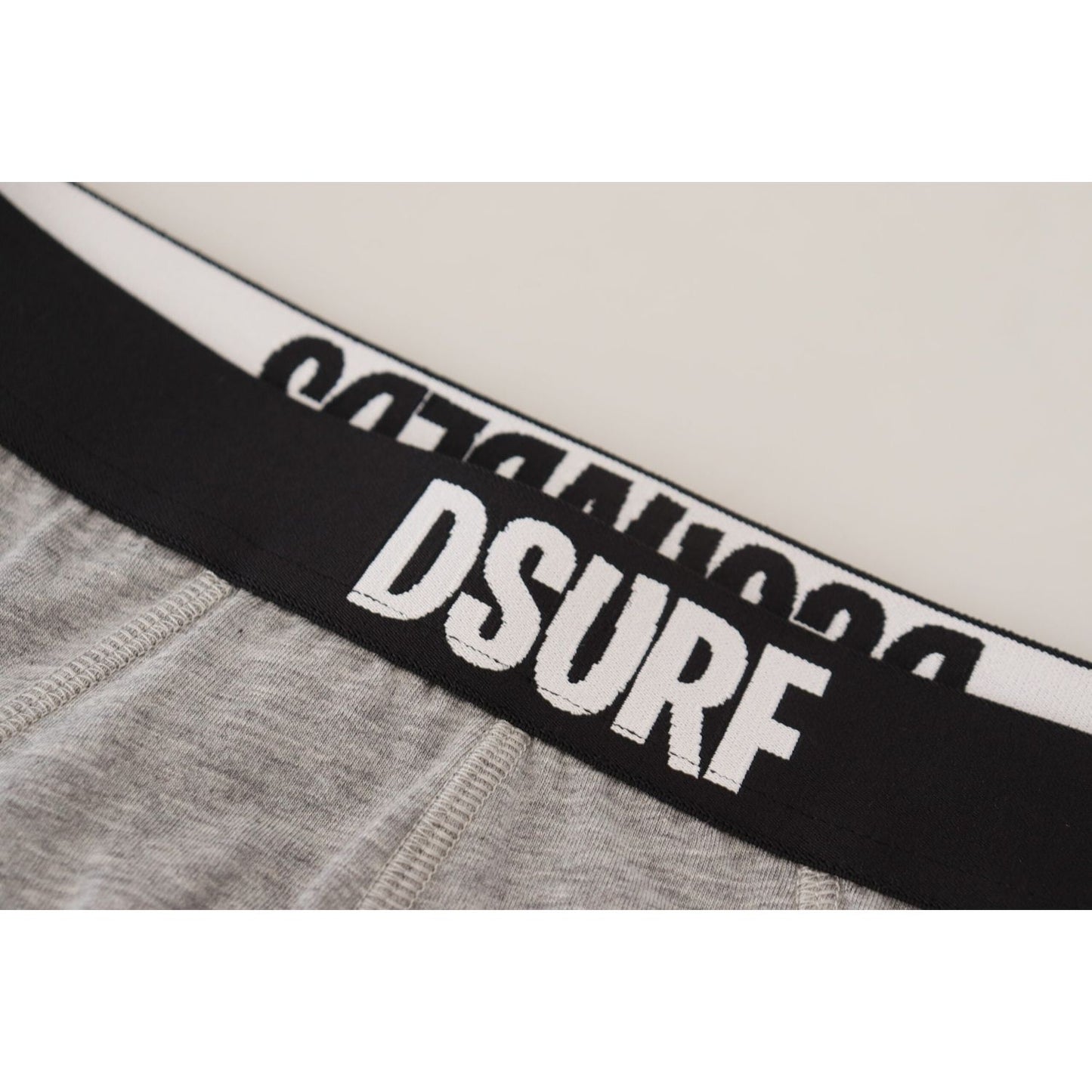 Dsquared² Gray DSURF Logo Cotton Stretch Men Brief Underwear