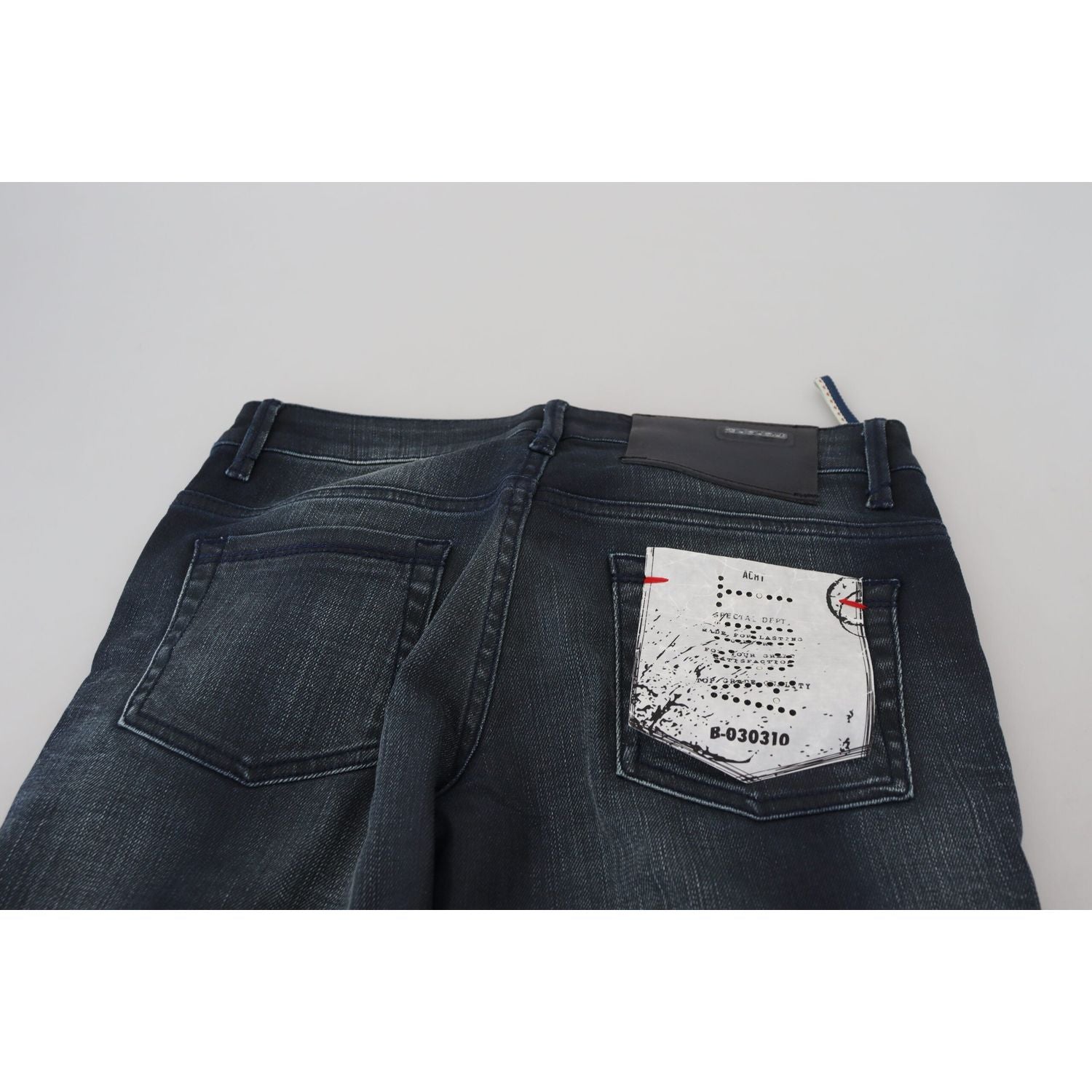 بنطلون جينز ضيق بخصر منخفض من Acht Chic