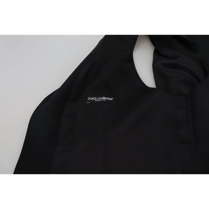 Dolce & Gabbana Black Virgin Wool Waistcoat Formal Vest