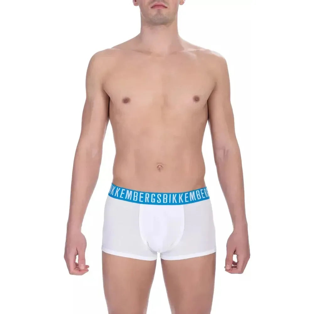 Bikkembergs White Cotton Men's Trunk BI-22373-S