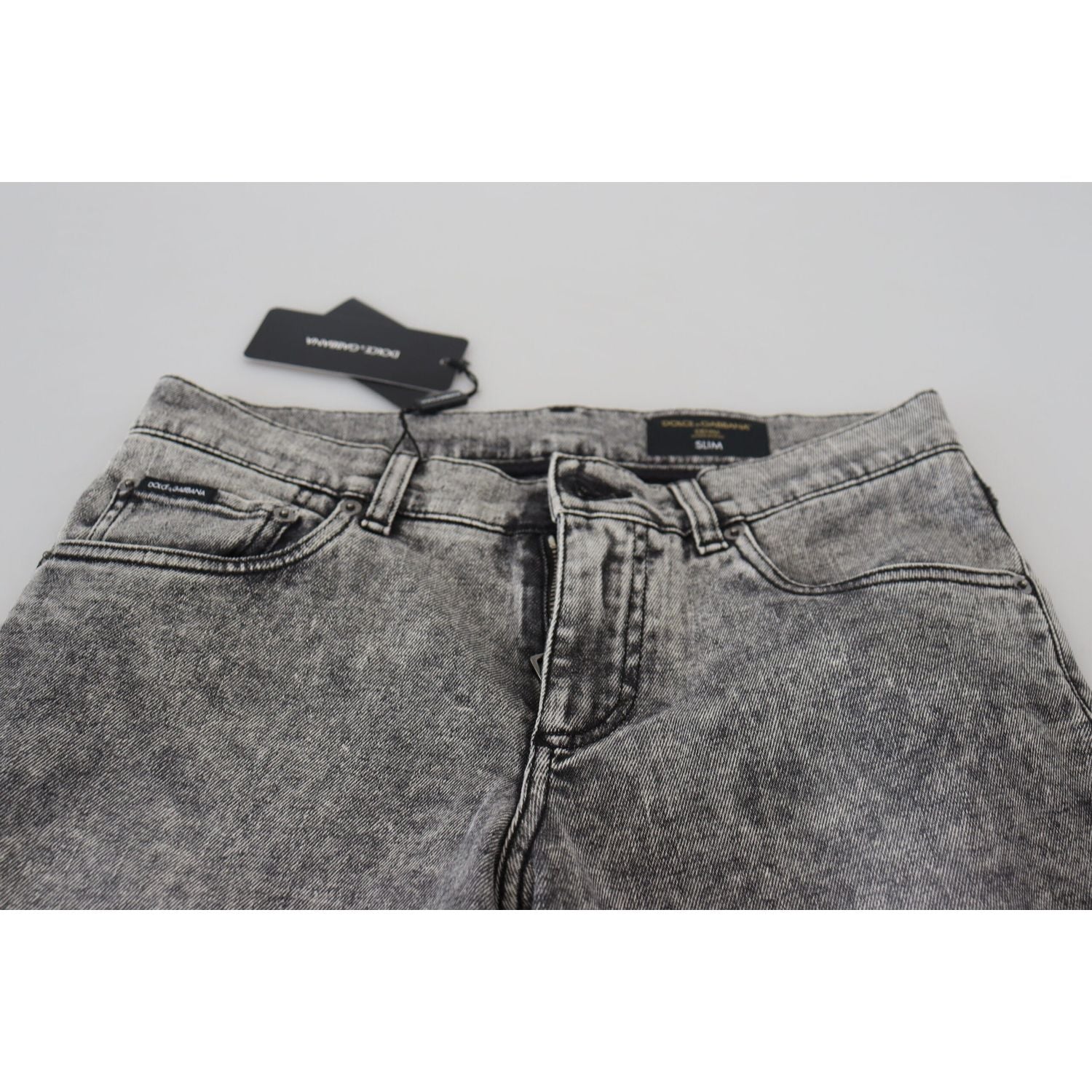 بنطلون جينز رمادي أنيق وضيق من دولتشي آند غابانا