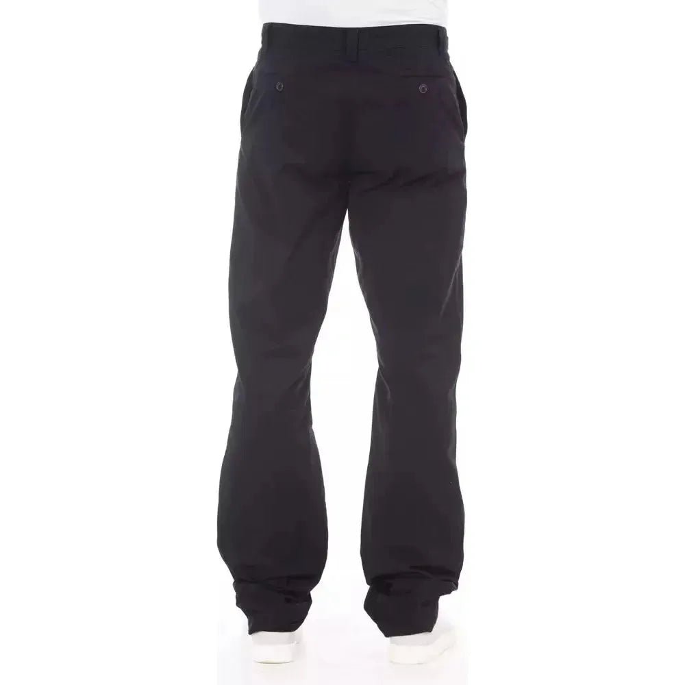 Alpha Studio Blue Cotton Pant