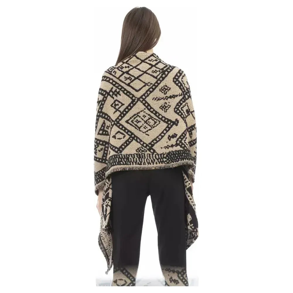 Alpha Studio Brown Acetate Scarf