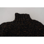Dolce & Gabbana Brown Fatto A Mano Turtleneck Pullover Sweater TSH83877- 44