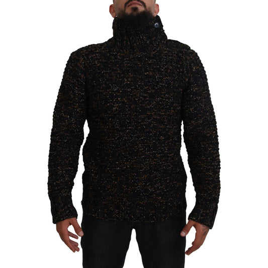 Dolce & Gabbana Brown Fatto A Mano Turtleneck Pullover Sweater TSH83877- 44