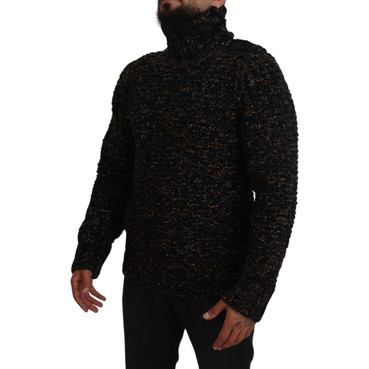 Dolce & Gabbana Brown Fatto A Mano Turtleneck Pullover Sweater TSH83877- 44