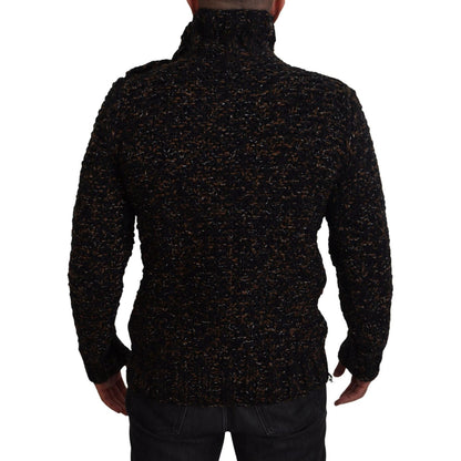 Dolce & Gabbana Brown Fatto A Mano Turtleneck Pullover Sweater