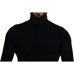 Dolce & Gabbana Black Half Zip Turtleneck Pullover Sweater TSH83954- 42