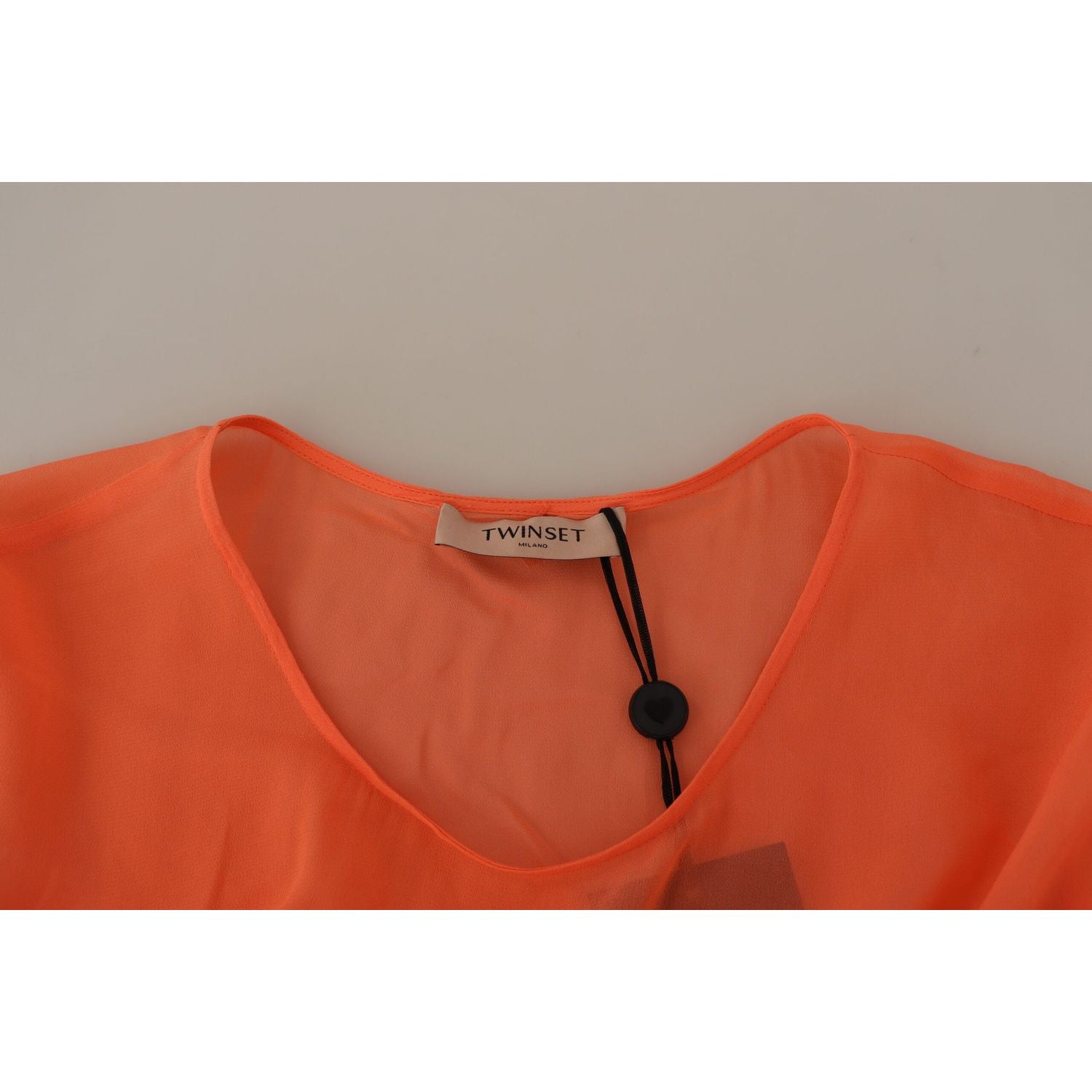 فستان توين سيت ماكسي كورال أنيق بأكمام قصيرة