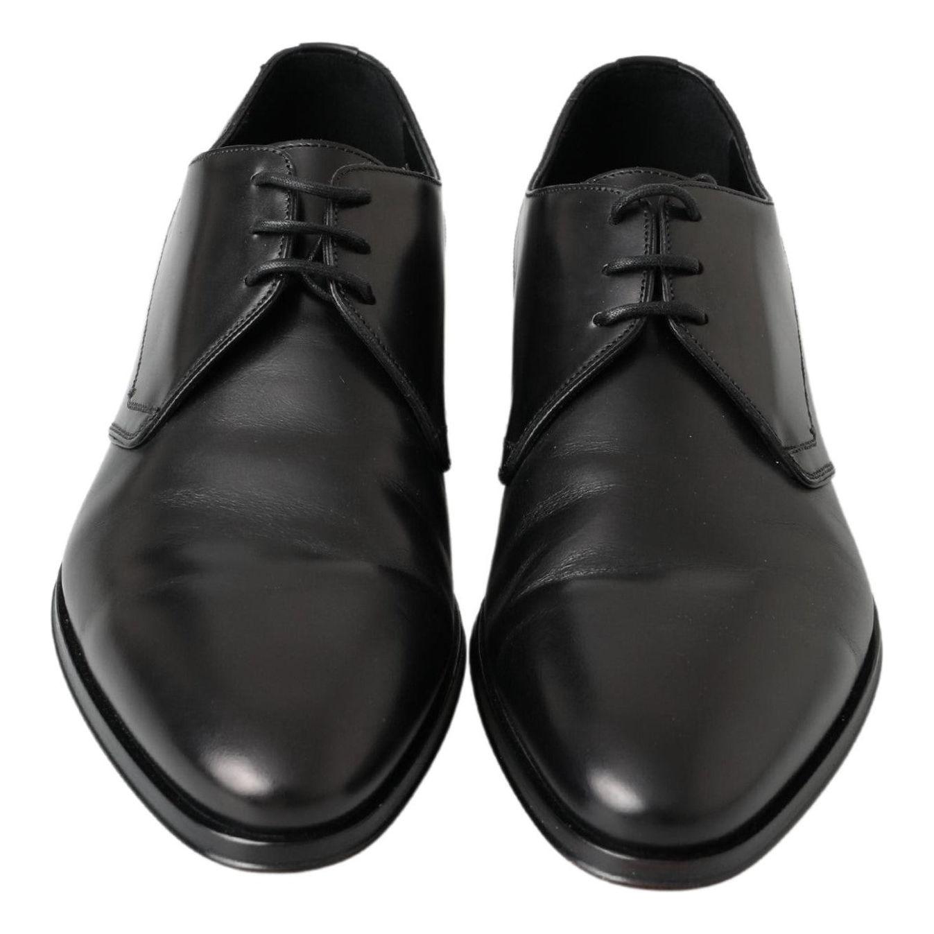 Dolce & Gabbana Black Derby Formal Dress Shoes