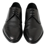 Dolce & Gabbana Black Derby Formal Dress Shoes