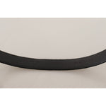 Dolce & Gabbana Black Casual Velvet Silver Metal Logo Buckle Belt