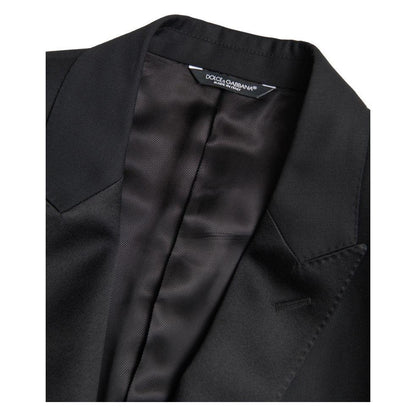 Dolce & Gabbana Black Wool Single Breasted MARTINI Blazer