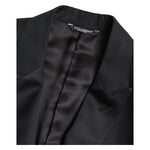 Dolce & Gabbana Black Wool Single Breasted MARTINI Blazer JKT3716-48