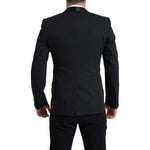Dolce & Gabbana Black Wool Single Breasted MARTINI Blazer JKT3689-48