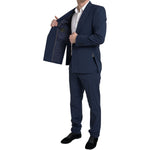 Dolce & Gabbana Blue 2 Piece Single Breasted SICILIA Suit