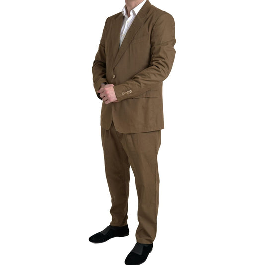 Dolce & Gabbana Brown 2 Piece Single Breasted TAORMINA Suit KOS2202-56