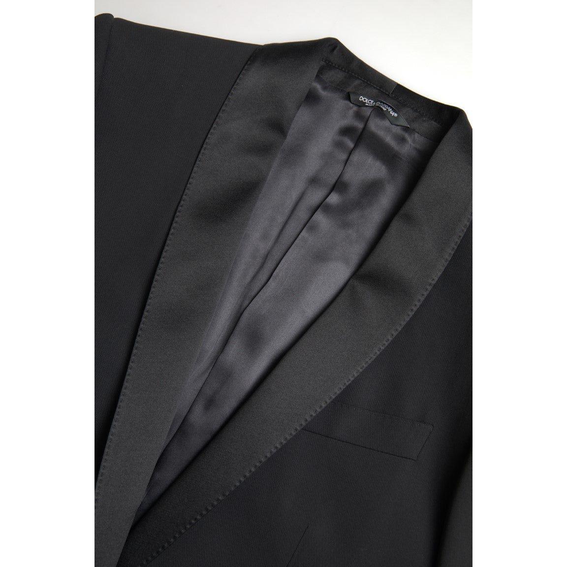 Dolce & Gabbana Black Wool Single Breasted MARTINI Blazer JKT3689-48