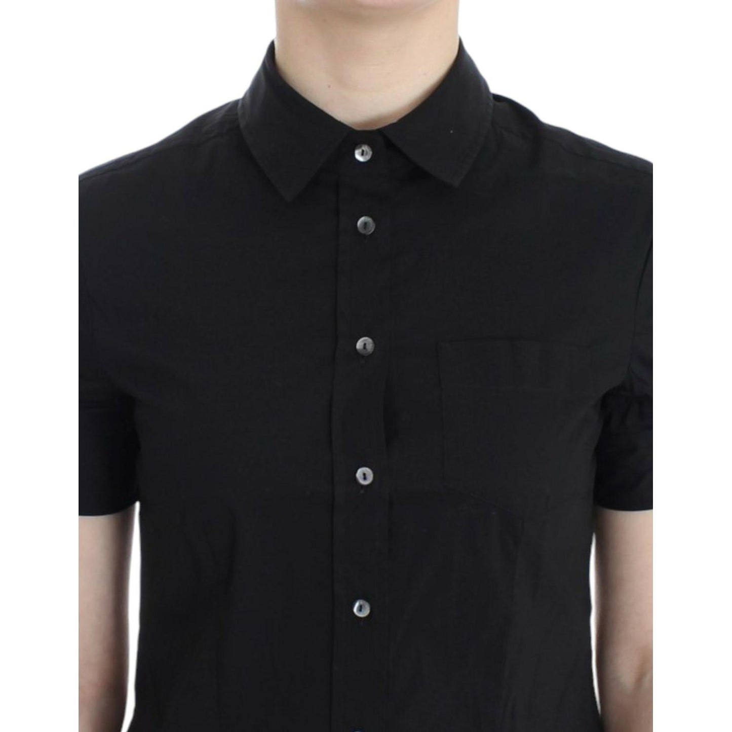 John Galliano Black cotton shirt top