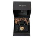 Dolce & Gabbana Black Silicone Devotion Heart Gold Chain Airpods Case
