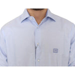 Cavalli Light blue cotton shirt