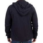 Costume National Blue hooded cotton sweater