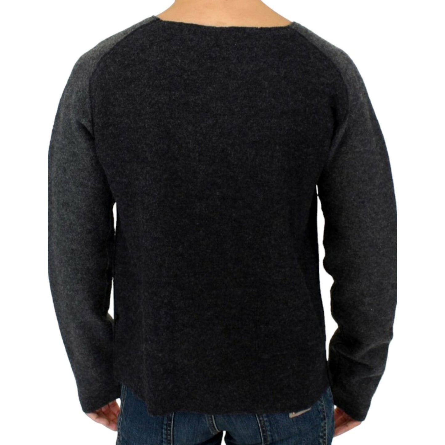 Costume National Gray wool crewneck sweater