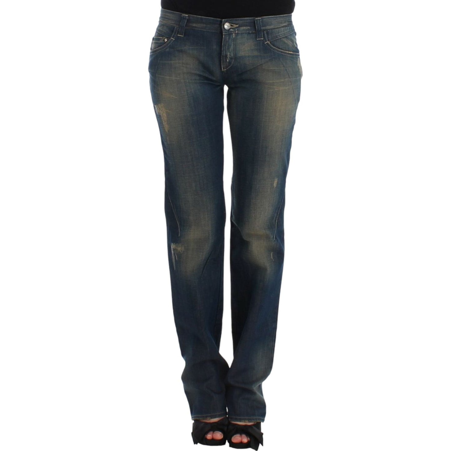 Costume National Blue straight leg jeans