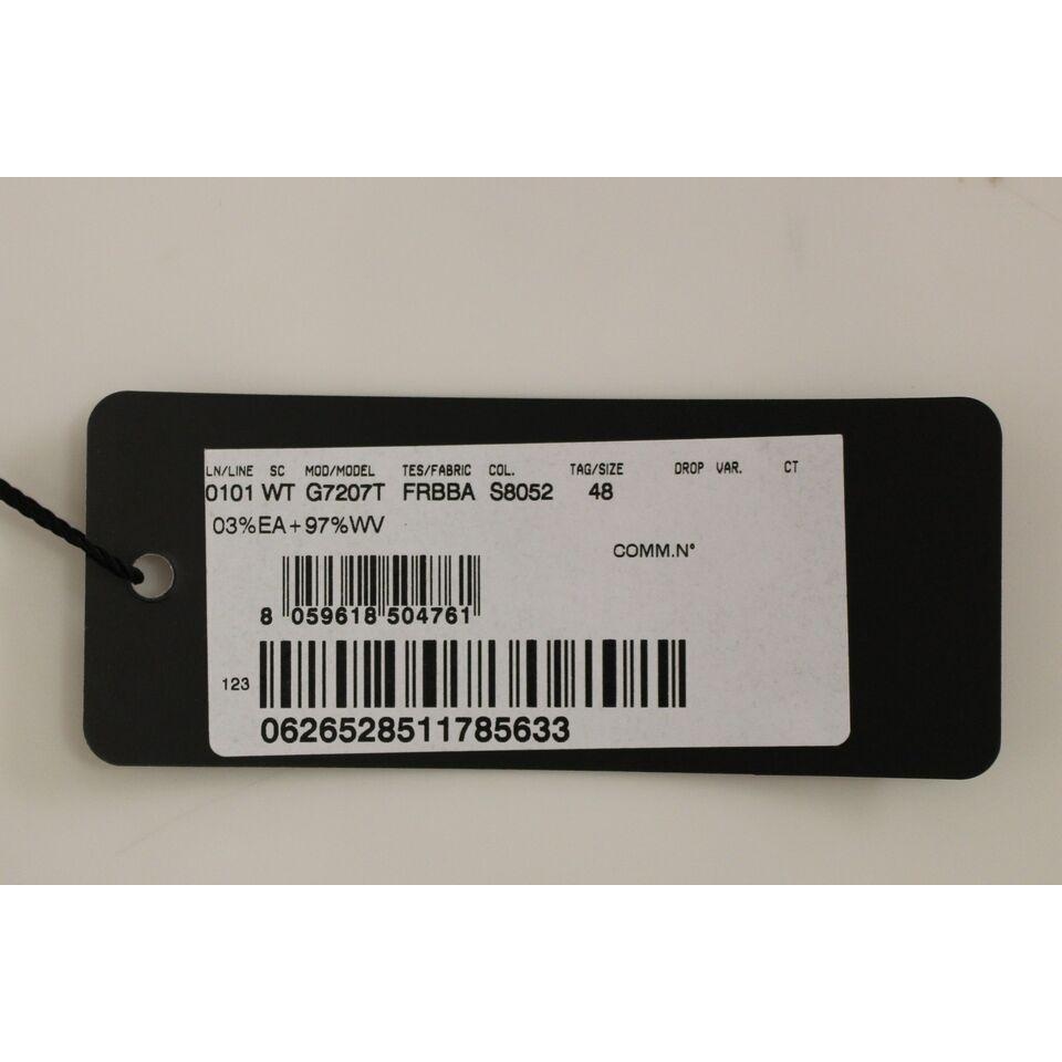 فستان رمادي مخطط أنيق من دولتشي آند غابانا