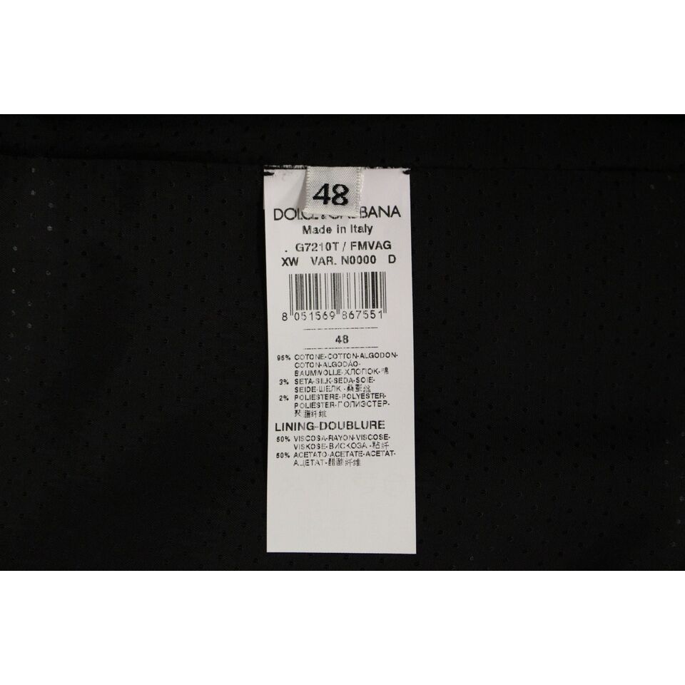 Dolce & Gabbana Gray Cotton Blend Logo Vest Gilet Weste