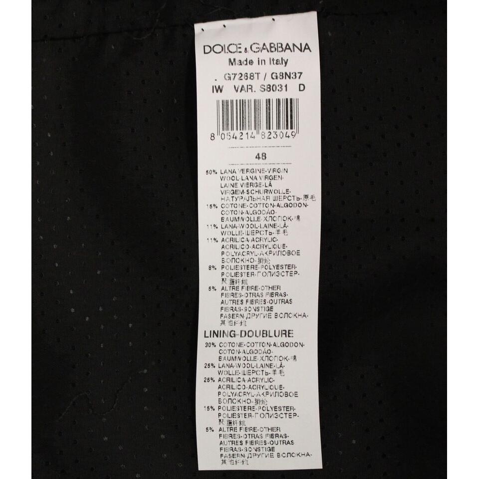 سترة أنيقة من مزيج الصوف باللون الرمادي من دولتشي آند غابانا