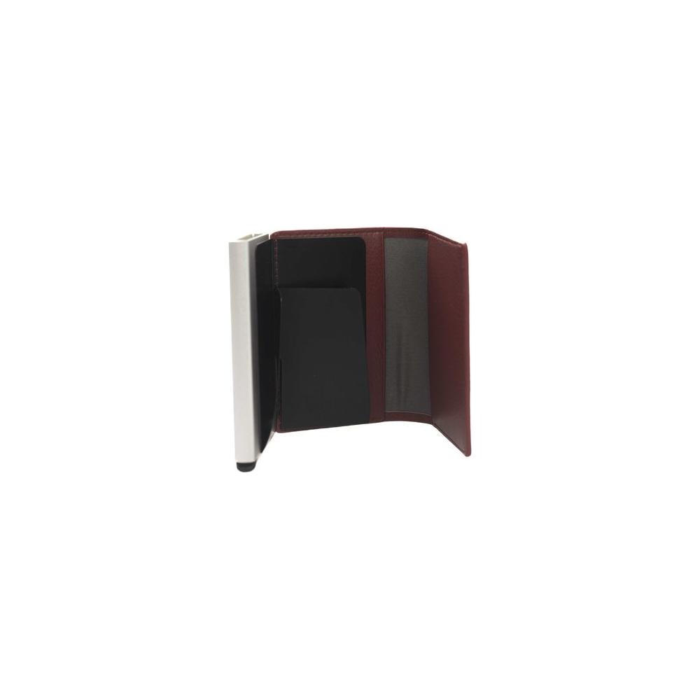 محفظة شيروتي 1881 للرجال من جلد العجل باللون الأحمر