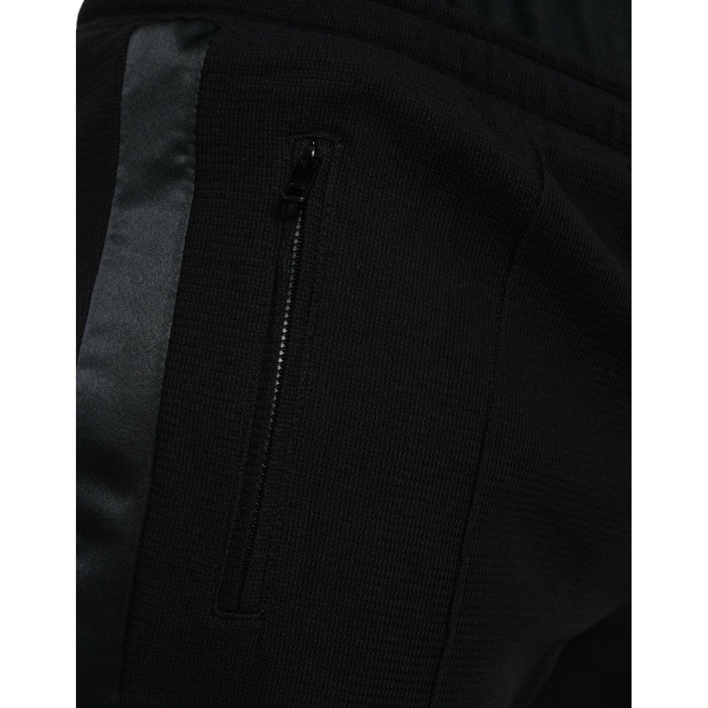 Dolce & Gabbana Black Cotton Blend Jogger Sweatpants Pants PAN75086-54